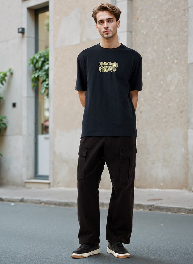 سبلاش فيڤ تي شيرت جوجوتسو كايسن بطبعة بياقة دائرية - Image 2