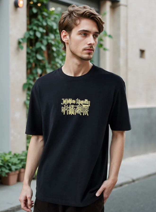 Splash FAV Jujutsu Kaisen Print Crew Neck T-shirt