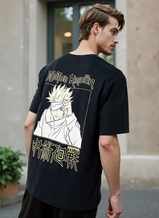 Splash FAV Jujutsu Kaisen Print Crew Neck T-shirt
