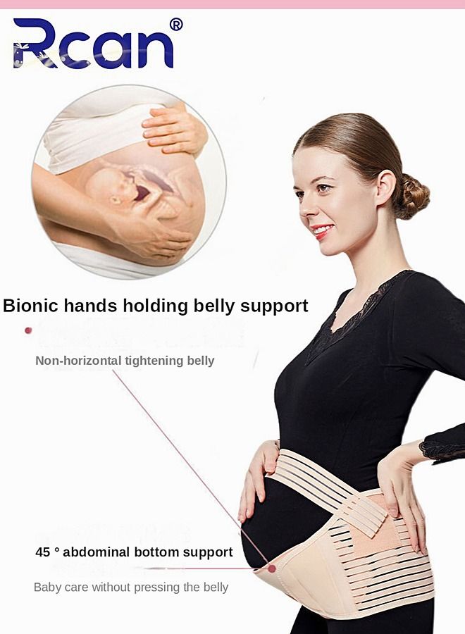Rcan 3 in 1 Maternity Belly Belt for Pregnancy Breathable And Comfortable Pregnancy Belly Support Band Adjustable Pelvic Support Bands Tummy Band Sling Provides Relief from Abdomen Pelvic Waist Back Pain - Image 3