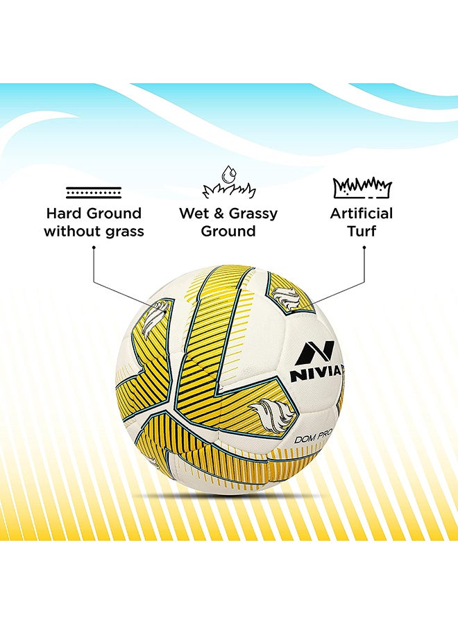 Nivia DOM05 Pro ‎PU Football | Size 5 | Machine Stitched | 32 Panel | PU Micro Fiber top Layer | Soccer Ball | Latex Bladder Core - Image 5