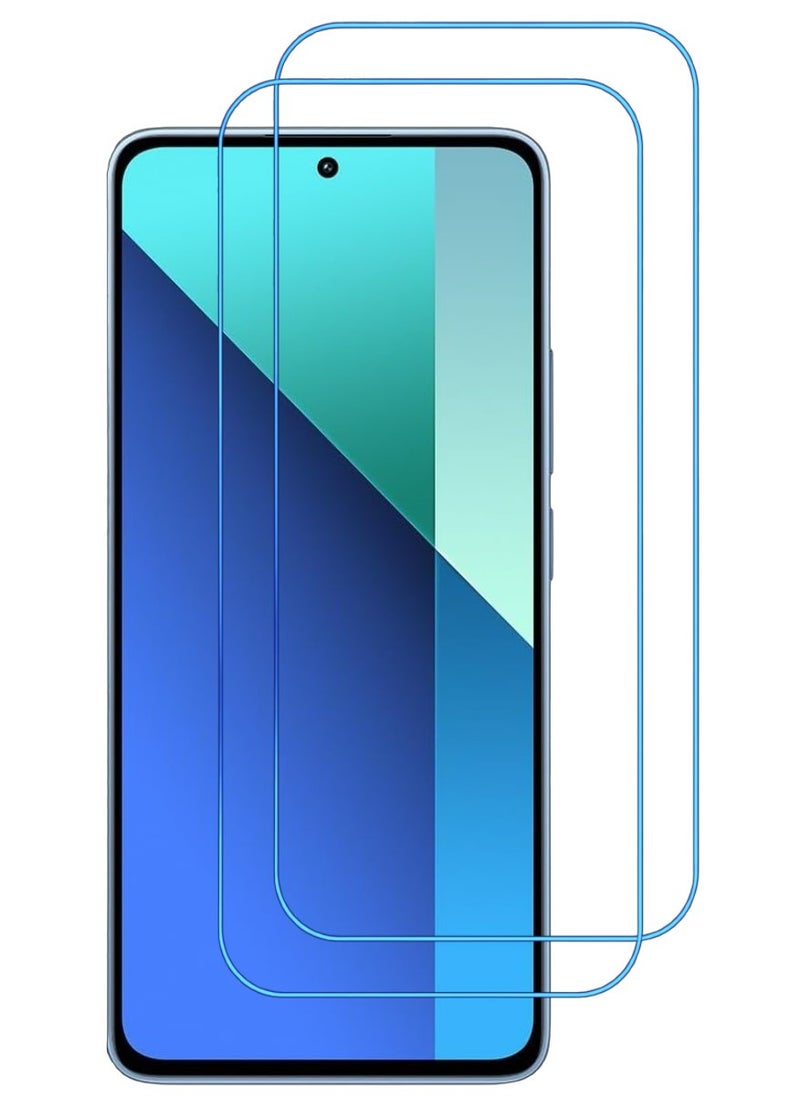 ACLIX 2 Pieces Antistatic ESD Dustproof Premium Quality High Definition Clear Tempered Glass Screen Protector Designed For Xiaomi Redmi Note 13 - Image 1