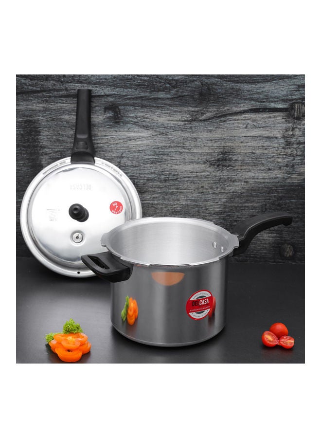 DELCASA Aluminium Induction Base Pressure Cooker Lightweight & Durable Cooker With Lid, Cool Touch Handle And Safety Valves Ideal For Gas And Solid Hotplates 3Liters - Image 3