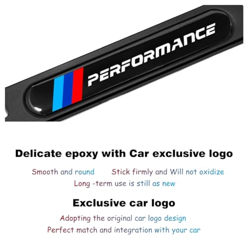 QOMAGO 2 Pcs Black License Plate Frames Metal Aluminum Material 4 Holes License Plate Covers Screw Caps Cover Set Compatible with 1 2 3 4 5 Series X1 X3 X5 X6 X7 Series M2 M3 M4 M5 M6 Series E90 E91.etc - Image 2