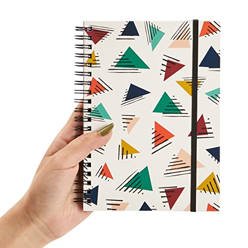 Paper Junkie مجموعة ورق جانكي 6 عبوة دفاتر ملاحظات حلزونية 5x7 مع جيب - دفاتر صغيرة مخططة مع إغلاق مرن للمدرسة، العمل (6 تصاميم) - Image 3