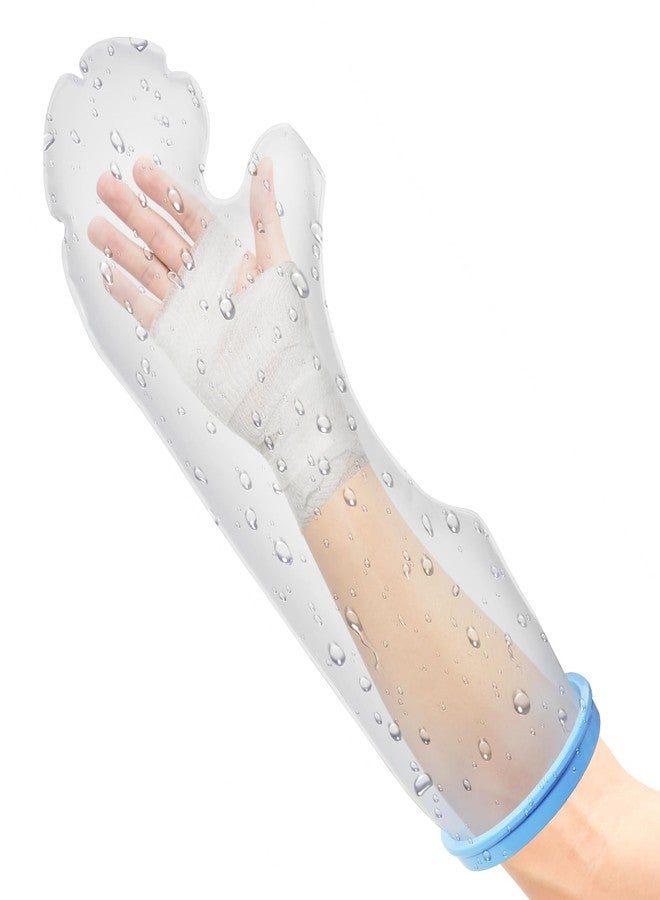 Qinaoco Waterproof Arm Cast Cover for Shower, Adult Arm Cast Protector for Shower, Shower Sleeve for Arm Cast Bag, Arm Cover for Showering After Surgery Comfortable Watertight Seal Reusable - Image 1