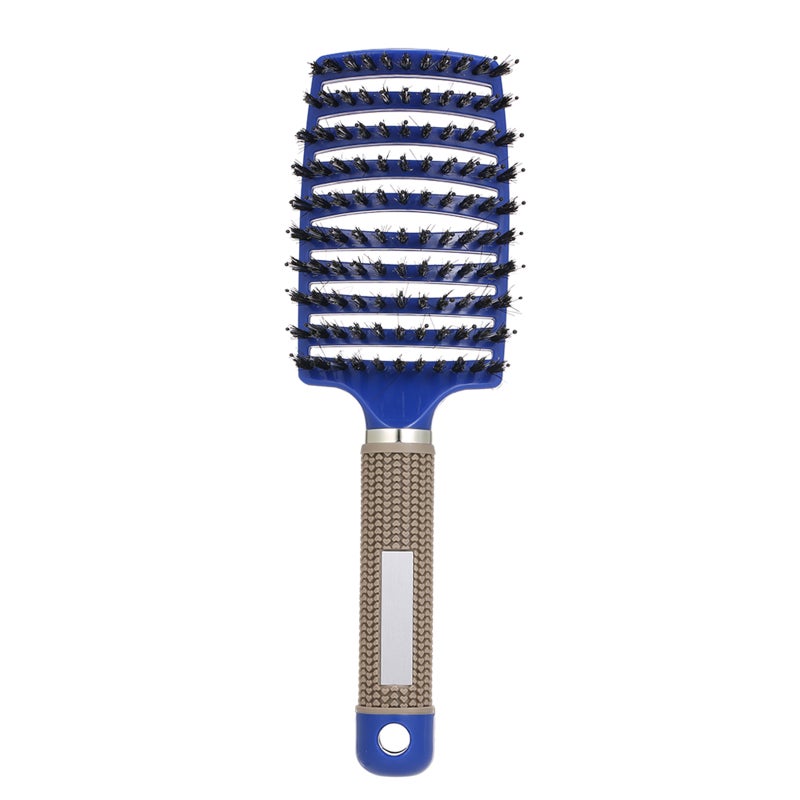 Curved Boar Bristle Hair Brush Massage Comb Detangling Hairbrush for Women - Image 3