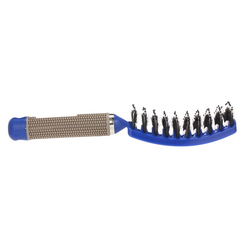 Curved Boar Bristle Hair Brush Massage Comb Detangling Hairbrush for Women - Image 1
