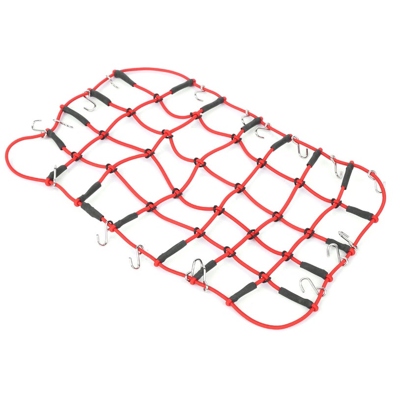 Elastic Luggage Roof Rack Net Stretchable Simulation Accessory for 1/8 1/10 RC CrawlerRed - Image 5