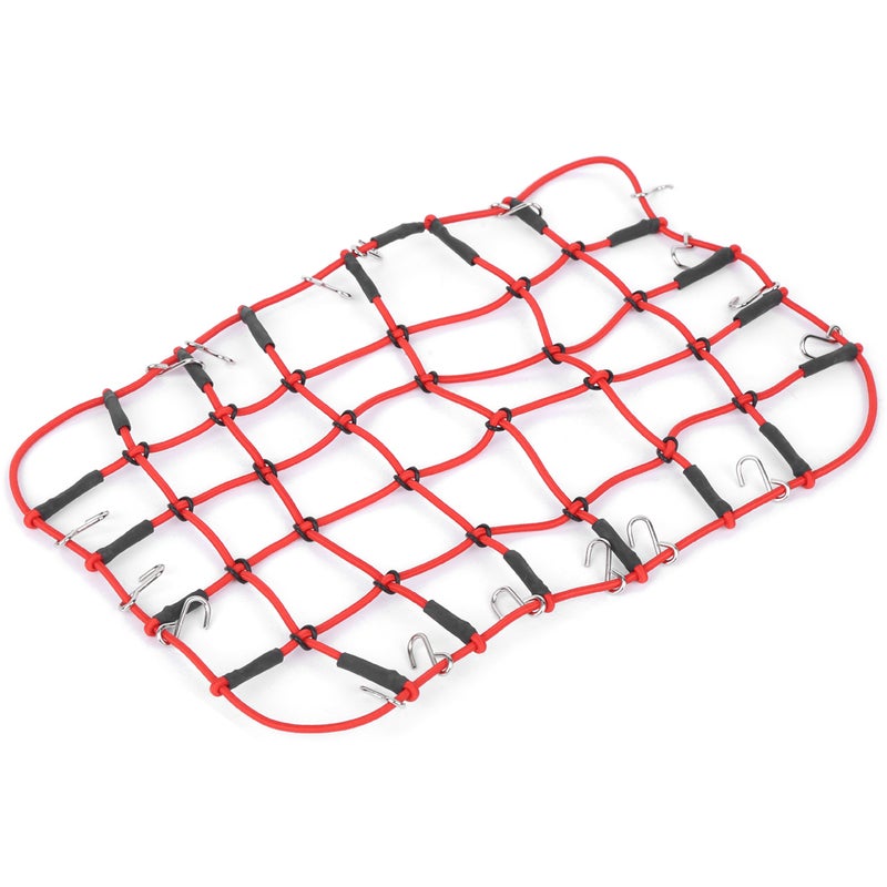 Elastic Luggage Roof Rack Net Stretchable Simulation Accessory for 1/8 1/10 RC CrawlerRed - Image 3