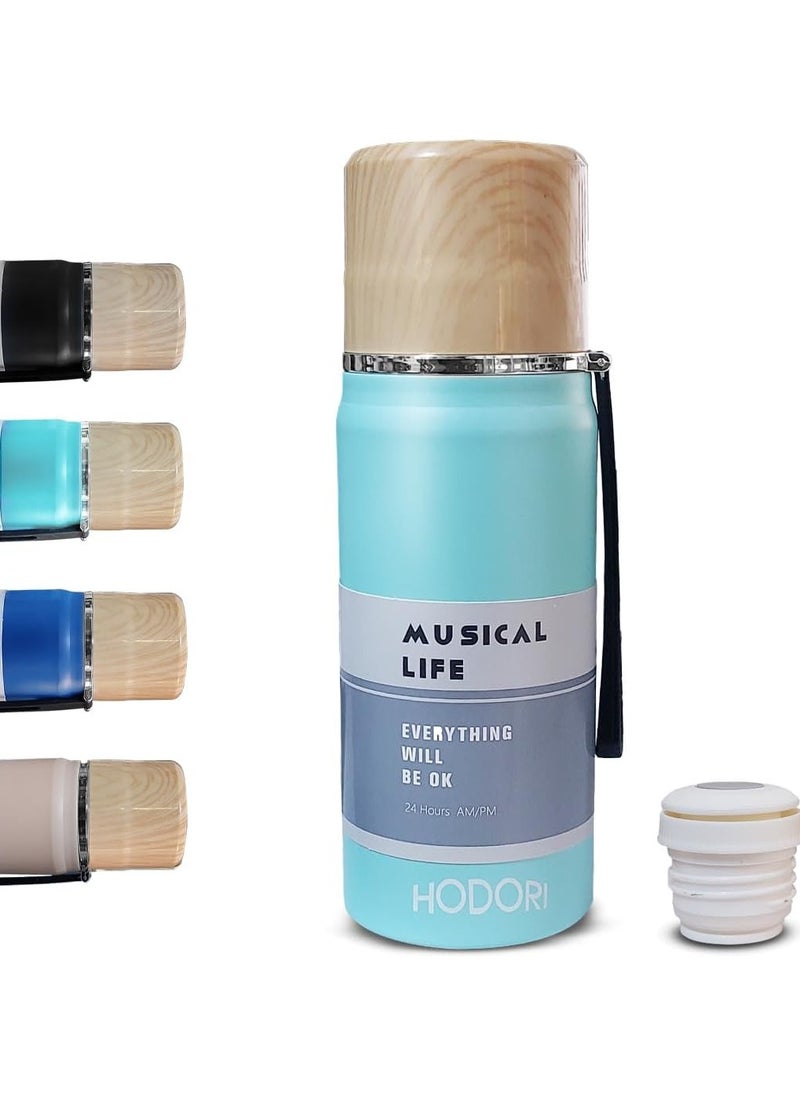 Vacuum Insulated Stainless Steel Thermos Thermal Flask Keeps Drinks Hot or Cold for a Long Time BPA Free Leak-Proof Travel Mug 420ml