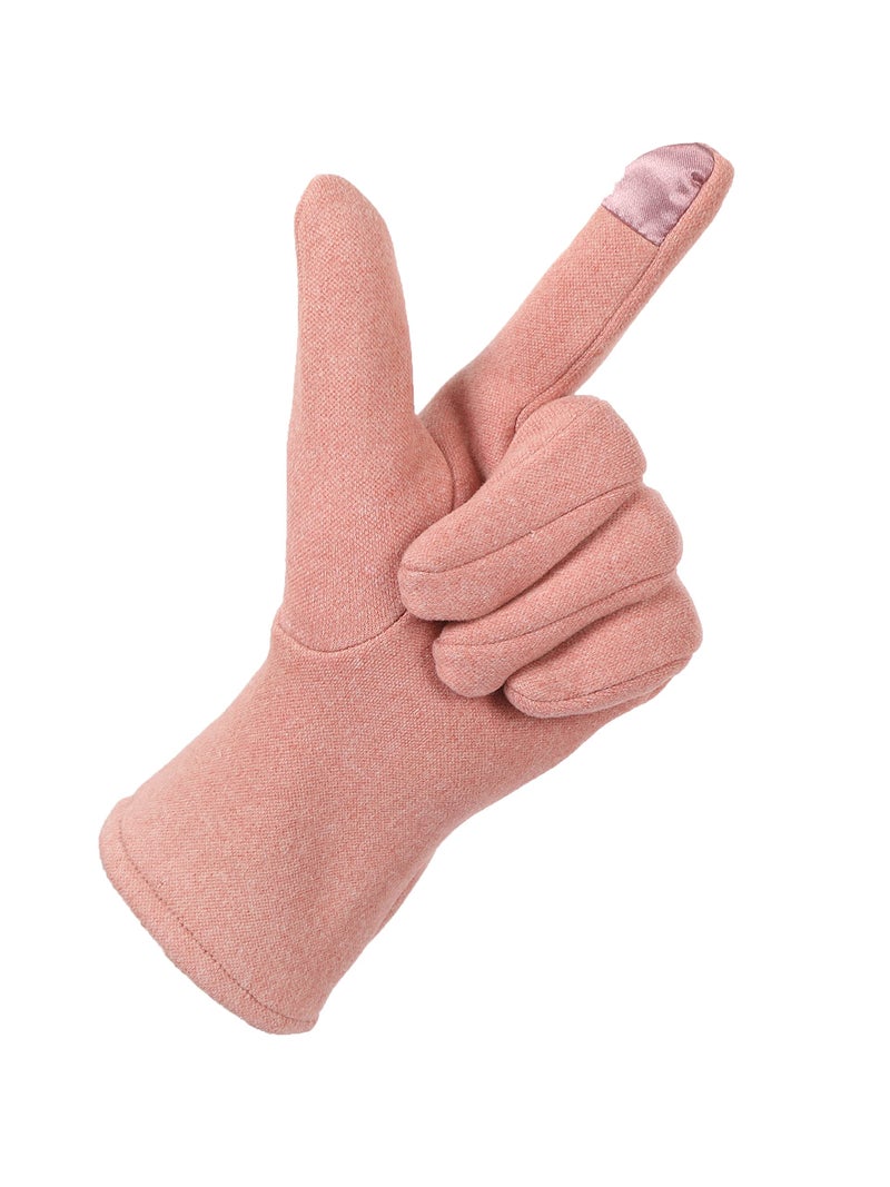 FabSeasons Slim warm Winter Gloves For Women, with velvet lining inside for cold weather, Touchscreen enabled index finger, also ensures a Smooth Driving/Riding Experience - Image 3