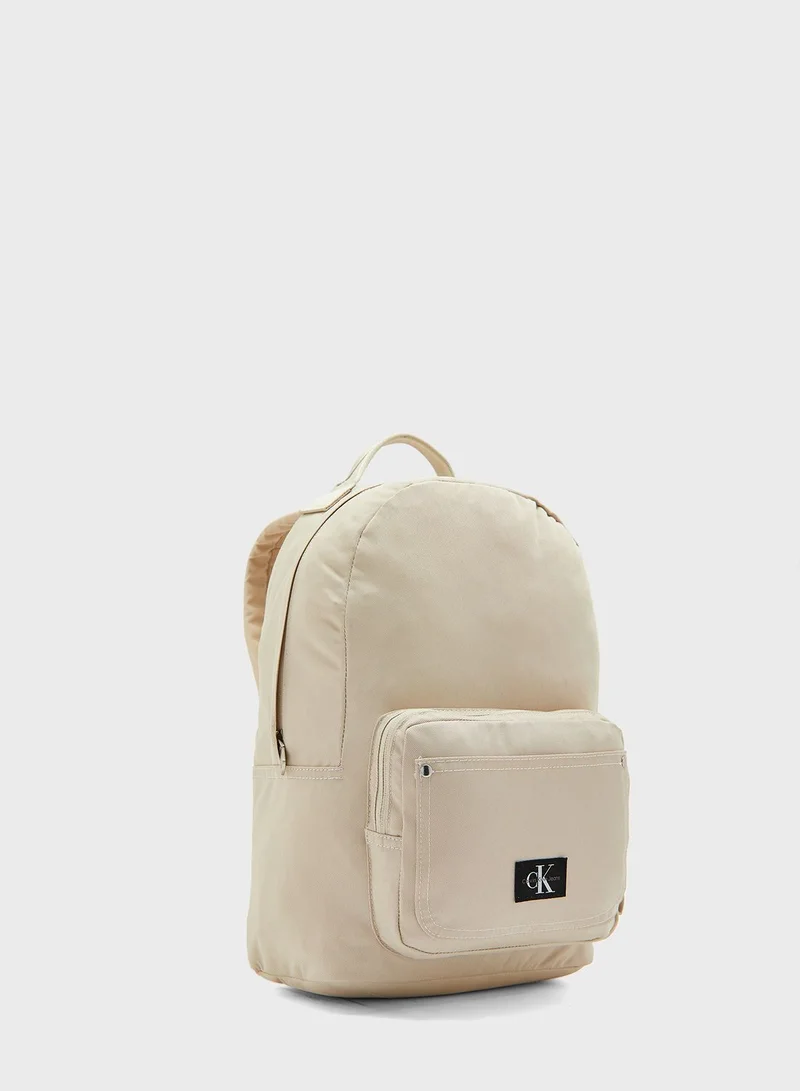 Calvin Klein Jeans Logo Front Zip Backpack