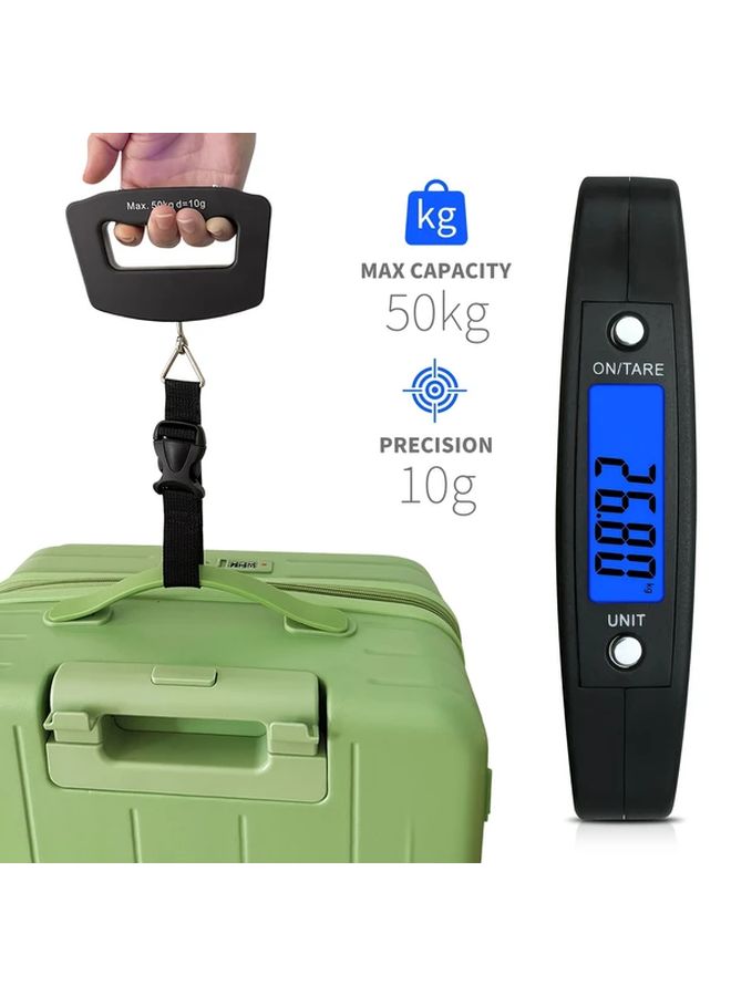 Portable Digital Luggage Scale 50kg 110lb with Backlit LCD Display Quick Weighing Travel Essential Hook - Image 5