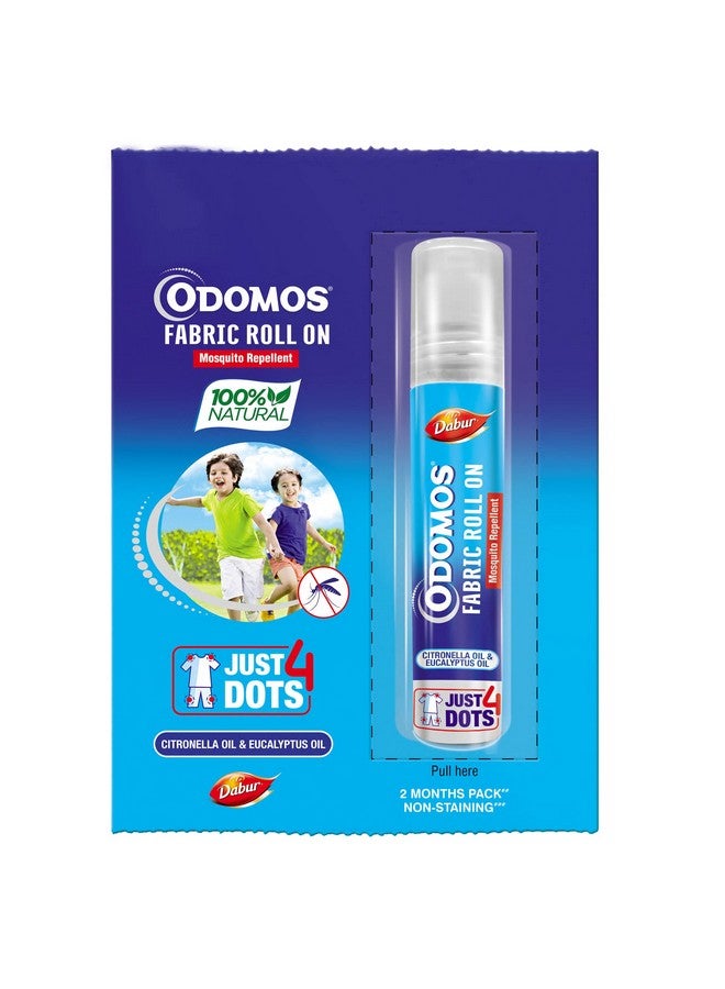 Odomos Odomos Mosquito Repellant Fabric Roll On - 8ml | Upto 8 Hrs Protection | Pediatrician Certified & Clinically Tested (Pack of 1) - Image 1