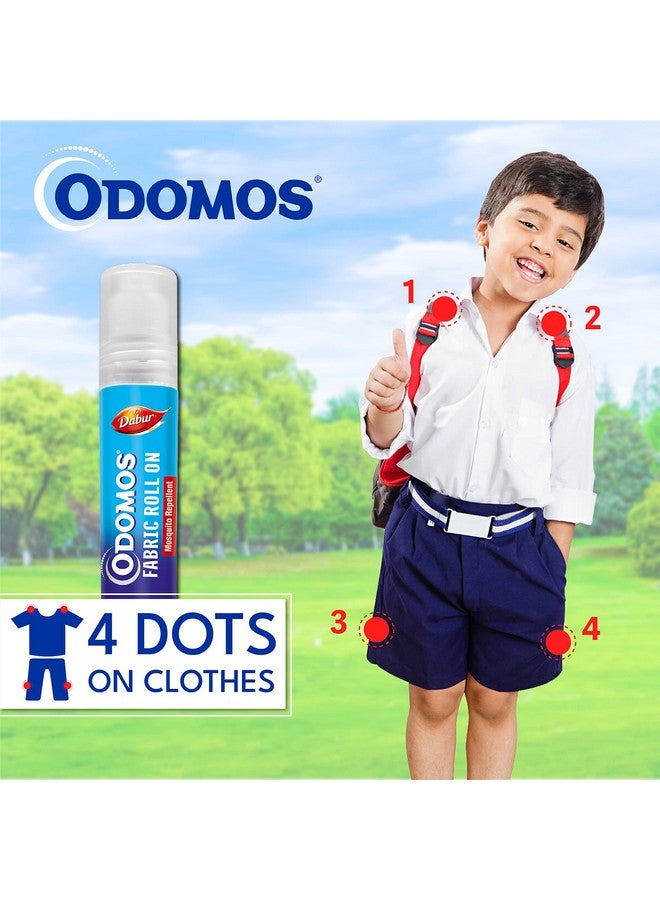 Odomos Odomos Mosquito Repellant Fabric Roll On - 8ml | Upto 8 Hrs Protection | Pediatrician Certified & Clinically Tested (Pack of 1) - Image 2