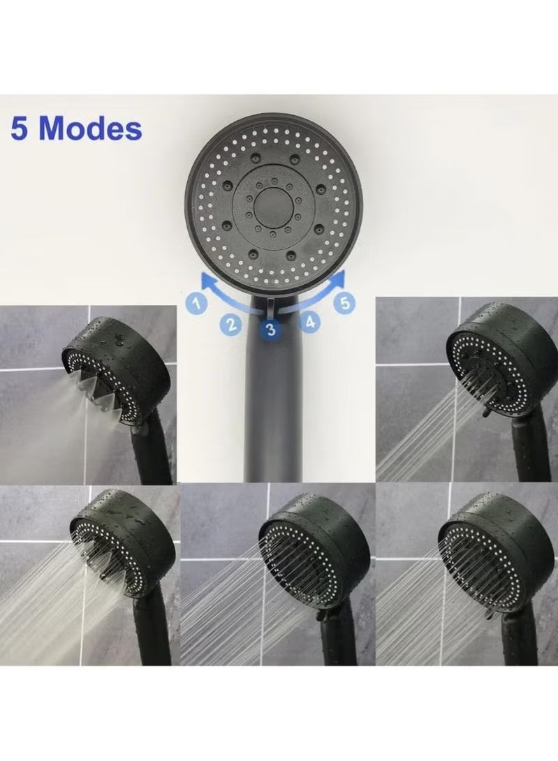 Bathroom shower head with five water pumping modes - Image 5