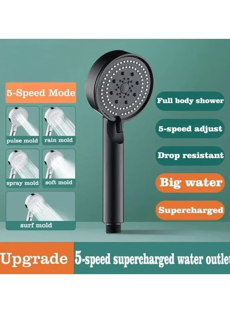 Bathroom shower head with five water pumping modes - Image 4