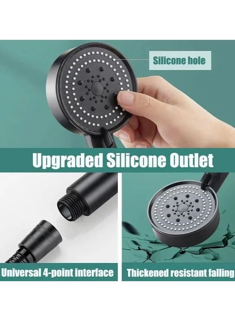 Bathroom shower head with five water pumping modes - Image 2