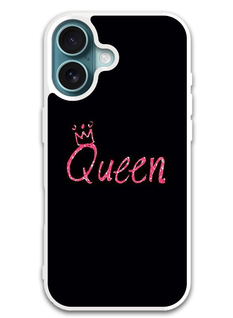 Theodor Protective Case Cover For APPLE IPHONE 16 Queen  (White Bumper) - Image 1