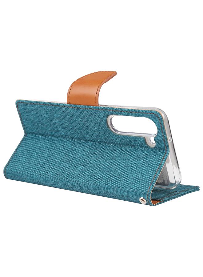 جوسبيري جراب لهاتف Samsung Galaxy S23+ 5G من القماش بتصميم مذكرات، جراب هاتف قابل للطي من الجلد - Image 3