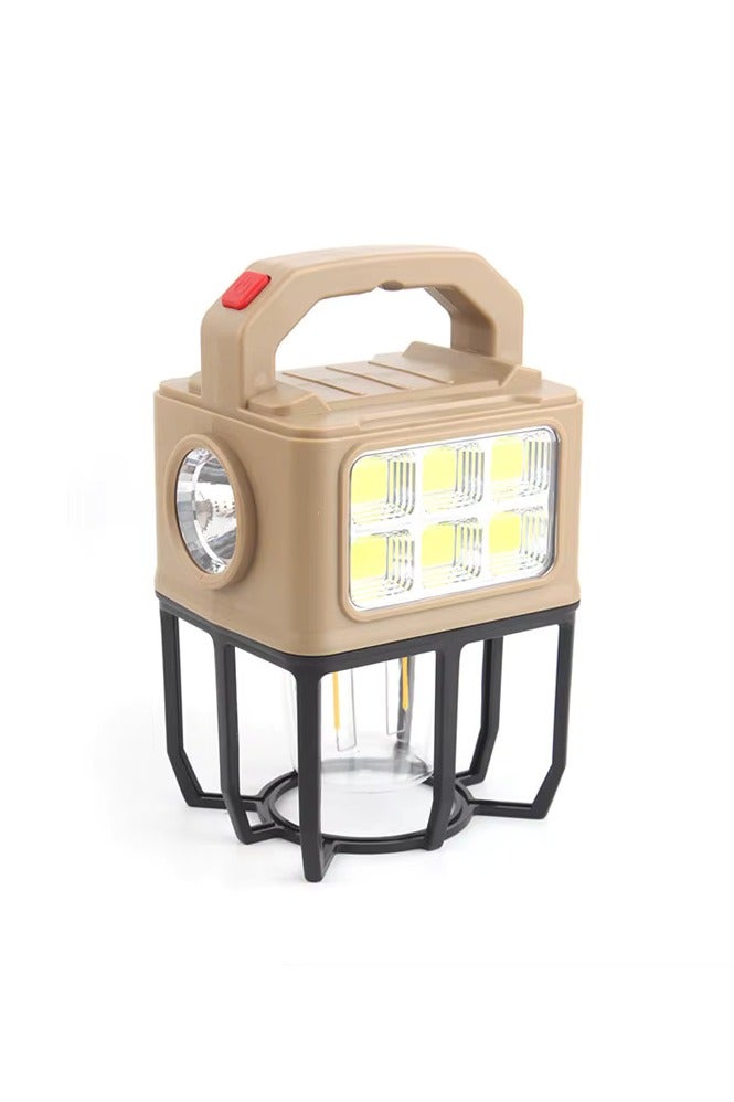 Portable Rechargeable(Solar+USB+Type-C) LED Emergency Flashlight/NY-9802A - Image 1