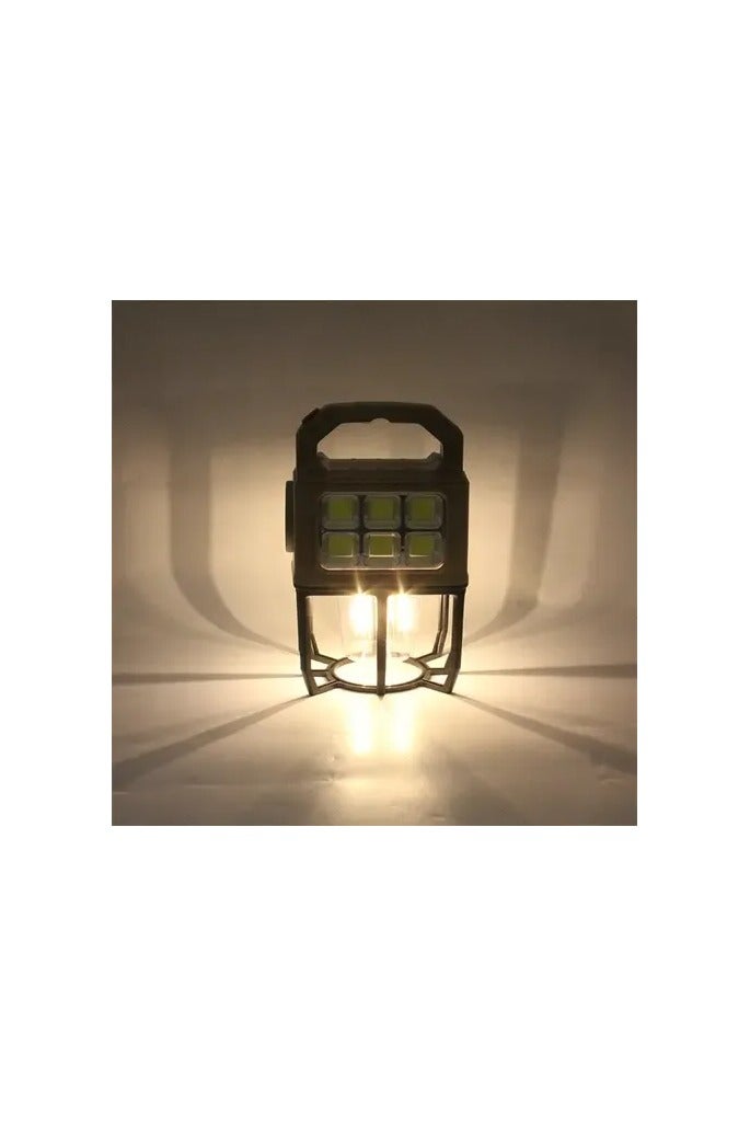 Portable Rechargeable(Solar+USB+Type-C) LED Emergency Flashlight/NY-9802A - Image 5