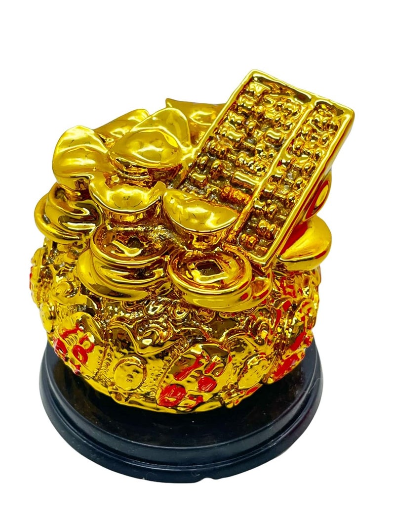 Natchcart Exclusive Polyresin Fengshui Gold Ingot Yuan Bao Overflowing Wealth Bucket Pot for Abundance Financial Prosperity Luck NatchFS2671 Wealth Bucket - Image 3