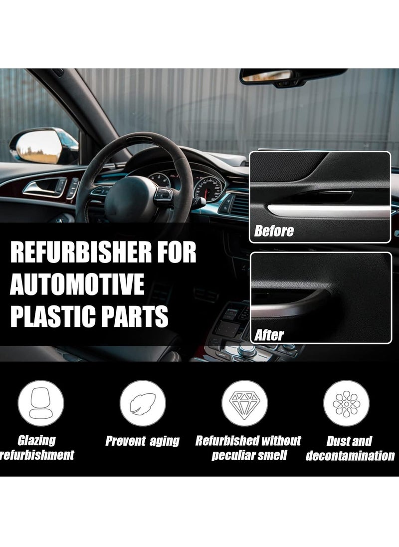 RAYHONG - Car Plastic Parts Refurbish Agent, Quick Car Plastic Restorer Cream, Plastic Revitalizing Coating Agent,  Automotive Plastic Retreading Agent For Car Interior Cleaning, (RAYHONG Set B 30ml) - Image 1