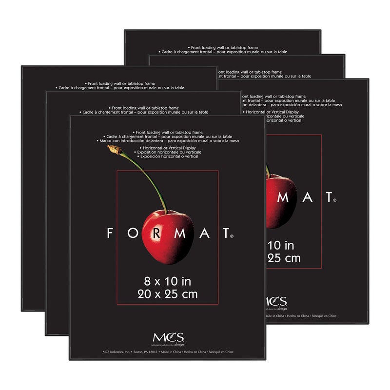 MCS Format Picture Frames Gallery Wall Frames Black 8 x 10 6Pack