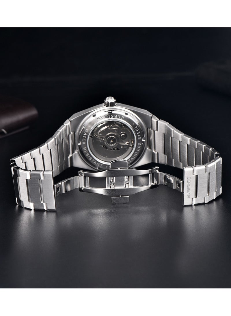 بيرسيجار ساعة Bersigar BG-1753 Terrasot بتصميم فاخر من الفولاذ المقاوم للصدأ ميكانيكية مقاومة للماء - Image 5