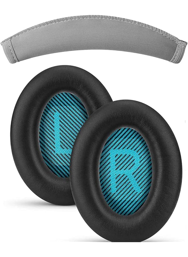 erorex Upgraded Earpads For Bose Qc25 Qc35 Replacement Ear Pads Made With Premium Faux Leather & Real Memory Foam Soft & Long Lasting Earpads Also Fits Quietcomfort Qc2 Qc15 Ae2 Black Not Original - Image 1