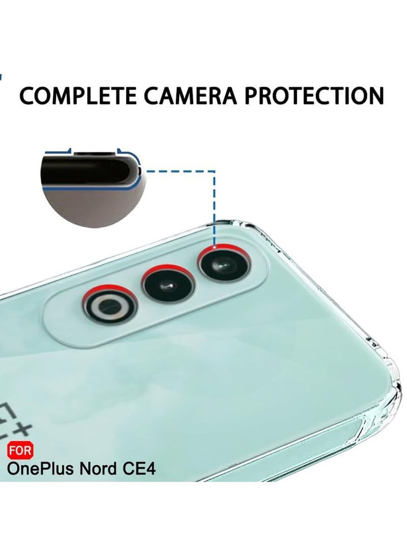 Techie OnePlus Nord CE4 5G  TPU Clear Case | Soft Corner, Slim, Shockproof, Anti-Fingerprint Transparent Cover  - Image 3