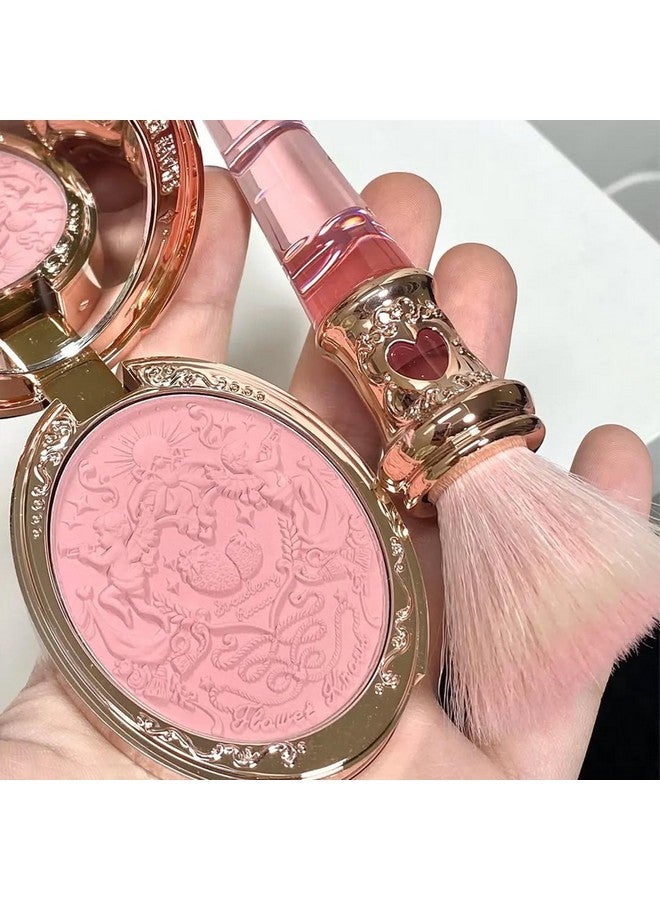 فلاور نوز أحمر خدود منقوش بنقشة الفراولة روكوكو من فلاور نوز، لمسة نهائية وردية غير لامعة، أحمر خدود قابل للبناء والدمج للخدود، ناعم ويدوم طويلاً للفتيات والنساء (03 كلاسيك باليه، 5 غرام) - Image 5