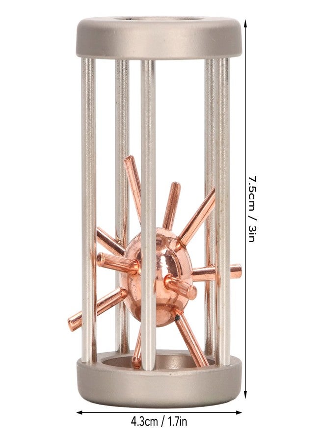 Srliya Puzzle,Adult Portable Prisoner Spike Ball Puzzle Fun Zinc Alloy IQ Test Unlocking Puzzle Toys - Image 2