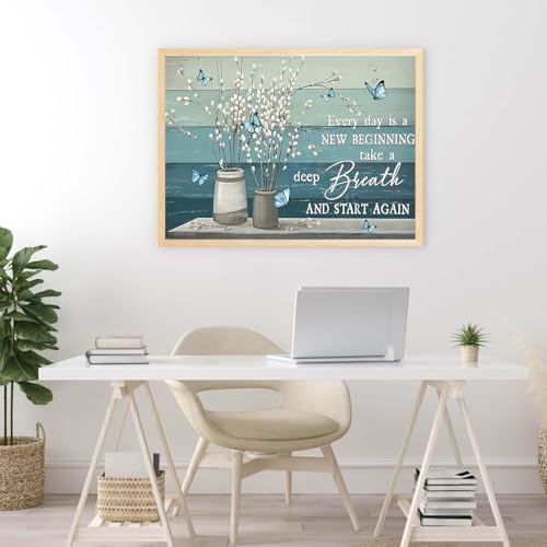 ARPADAMO Diamond Art Kits for Adults,5D Inspirational Diamond Painting DIY Flower Diamond Art Diamond Painting Kits for Adult,Round Full Drill Diamonds, Diamond Art Kits for Home Decor-12x16inch - Image 2