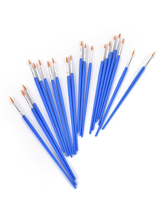 10Pcs Attractive And Durable Nylon Hair Artist Paint Brush Acrylic Watercolor  - Image 2