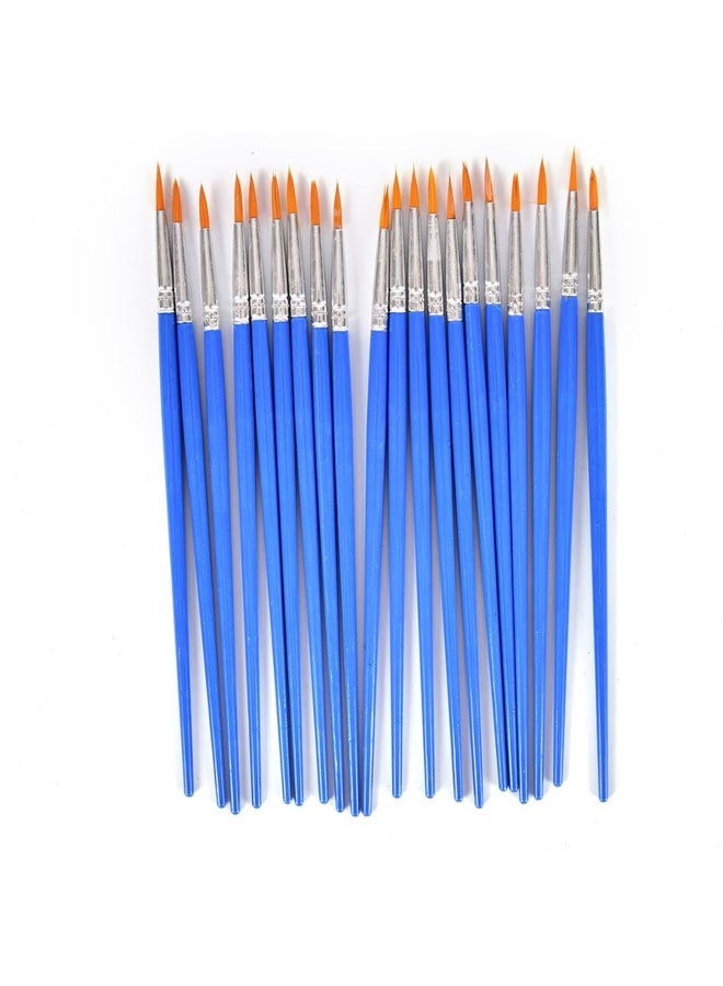 10Pcs Attractive And Durable Nylon Hair Artist Paint Brush Acrylic Watercolor  - Image 1