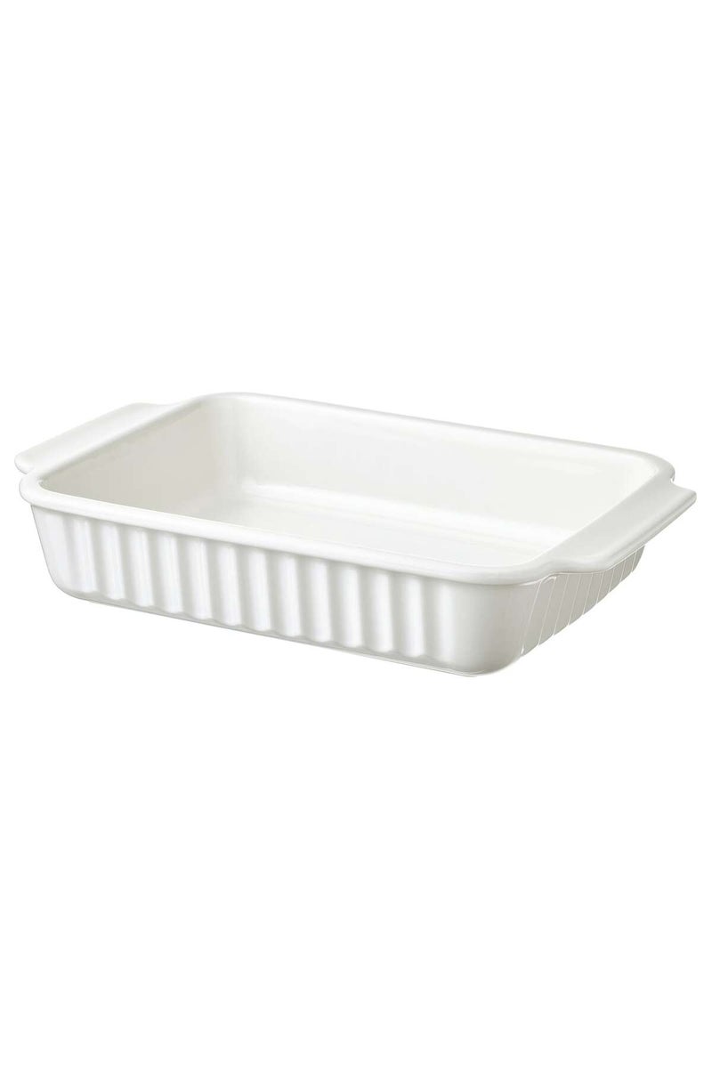 Oven dish, off-white, 34 x 23 cm - Image 1