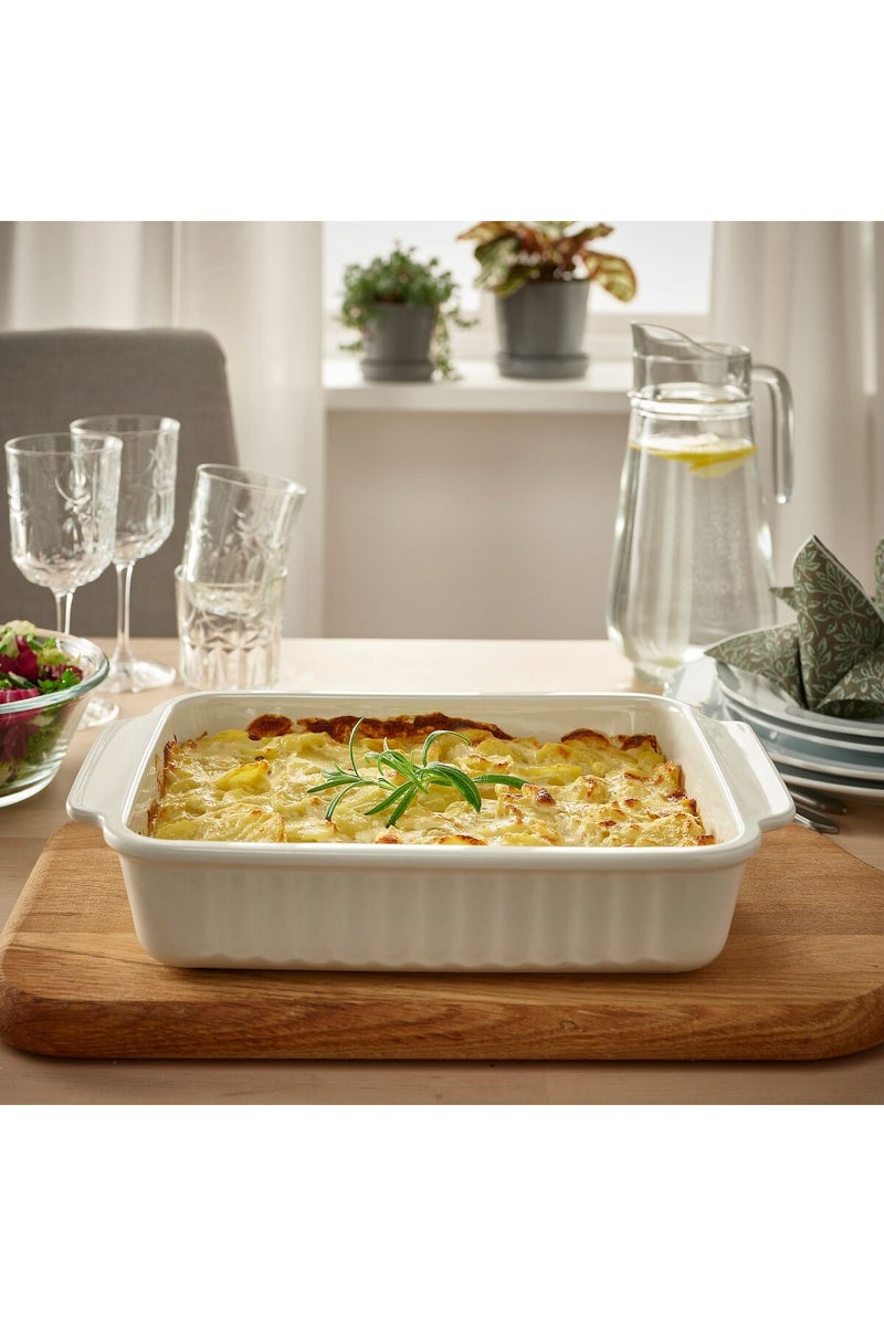 Oven dish, off-white, 34 x 23 cm - Image 3
