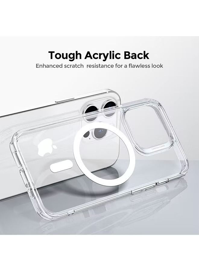 IAF Protective Cover for Apple iPhone 14 Pro Case with Magsafe TPU Acrylic Slim Thin Shockproof Phone Cover - Clear  - Image 5