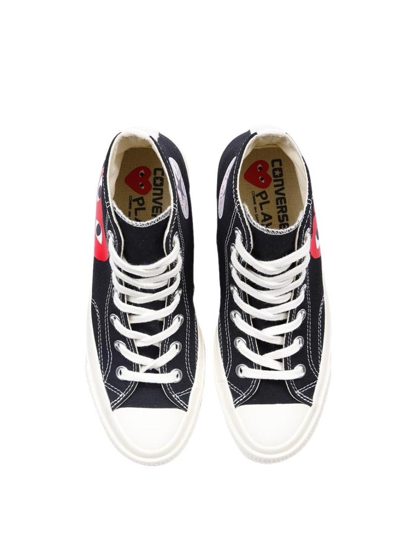 CONVERSE CDG x  1970s Chuck Taylor All-Star Oxygen Play Black High-top Shoes For Men/Women/Students - Image 5