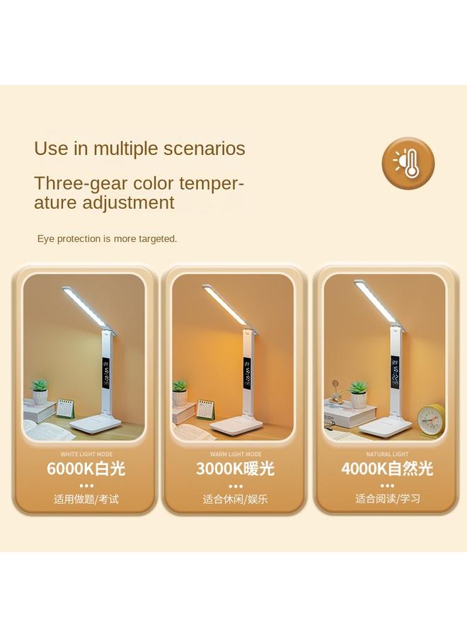 Bluejw Source Folding Learning Special Eye Protection Desk Lamp Nightlight Dormitory Charging Student Bedside Reading Lamp - Image 4