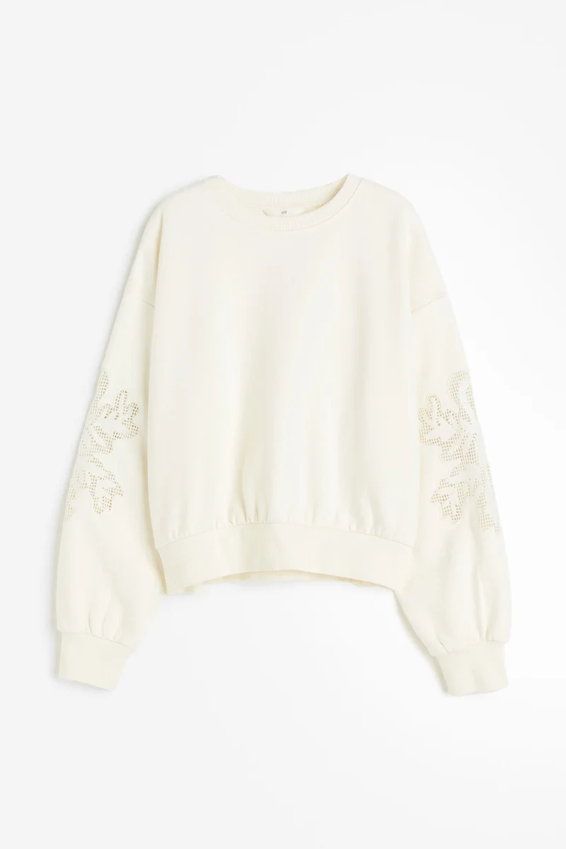 اتش اند ام سويت شيرت مُطرز