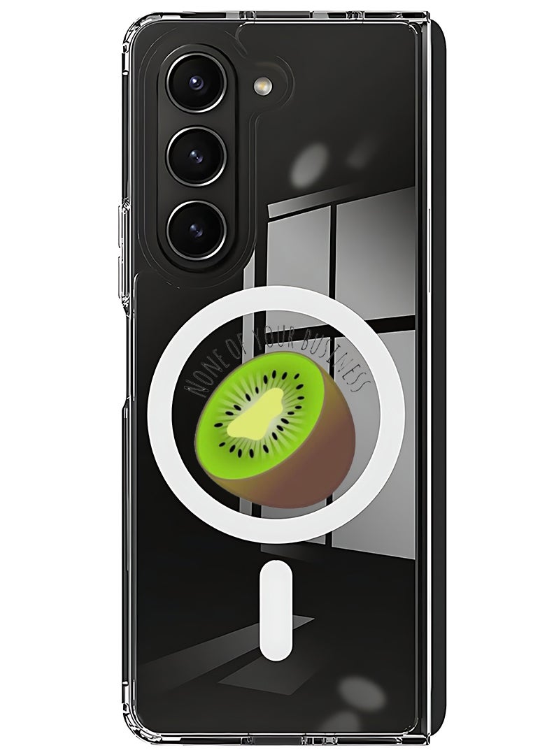 Theodor Magnetic Case for Samsung Galaxy Z Fold 5 Compatible with MagSafe Wireless Charging, Shockproof Phone Bumper Cover Non of your business - Image 1