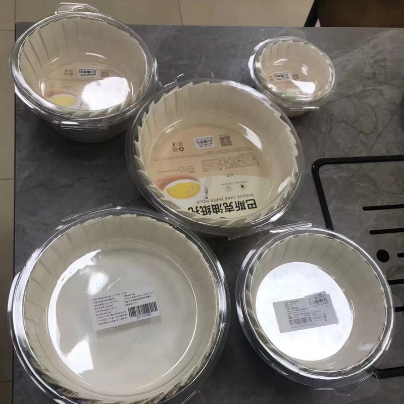 Basque Cake Paper Paper Paper Holder 4 Inch 6 Inch 8 Inch Cheese Non-Folding Cake Paper Non-Stick Oil-Proof Edge Paper - Image 1