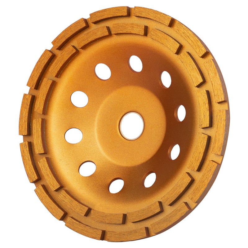 KSEIBI 644040 Diamond Concrete Grinding Wheel 7 inch for Polishing and Cleaning Stone Concrete Surface, Cement, Marble, Rock, Granite, and Thinset Removing, Angle Grinder Wheels Cup - Image 1