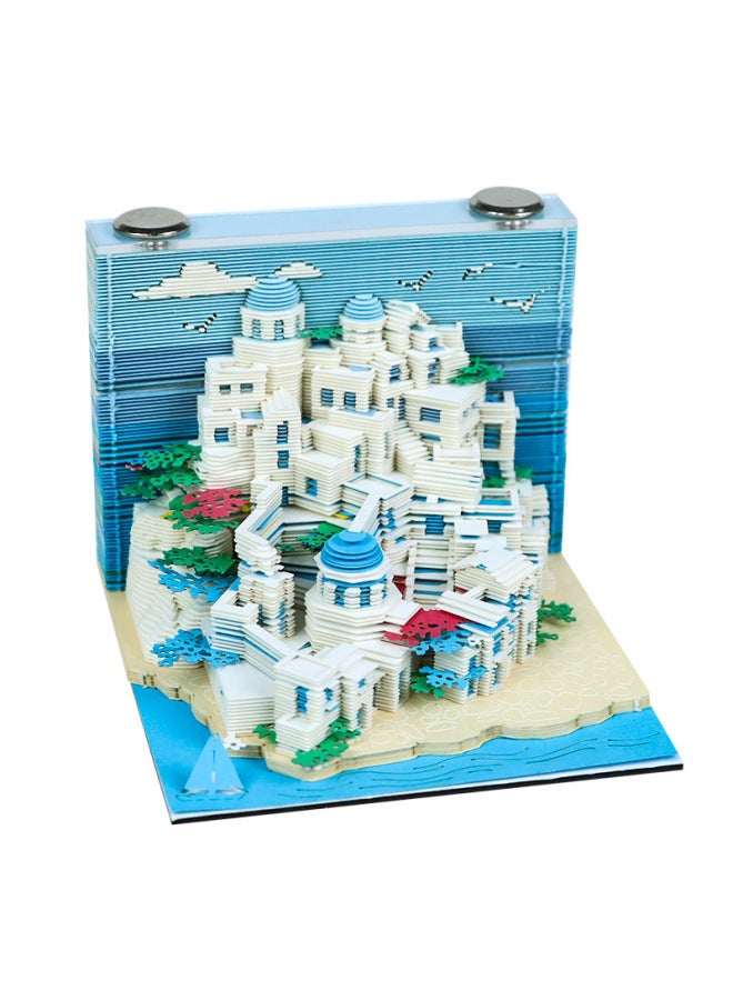 Henan Luoyang Cultural And Creative Gifts Custom-made Tourist Attraction Commemorative Gifts Desktop Paper Carving Ornaments 3d Stereo Note Pad