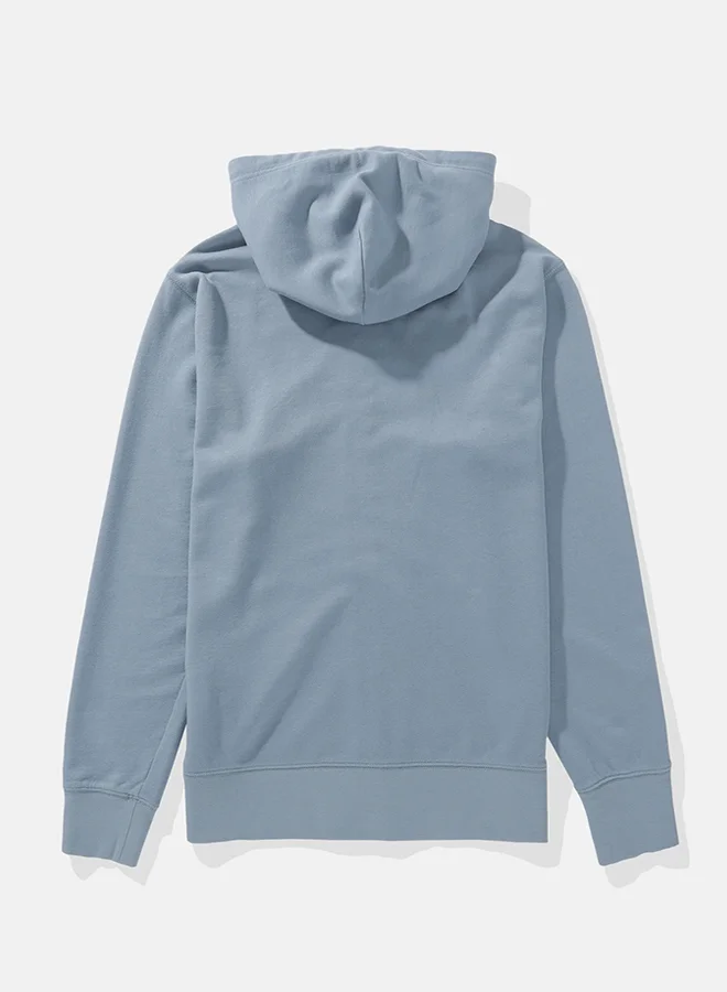 American Eagle Waffle Half Sleeve Crew Neck Sweatshirt