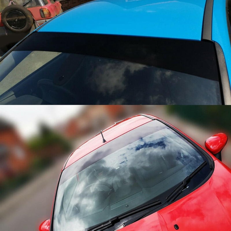 Ejoyous Windshield Sun Protection Strips with Scraper - Black Universal Shade for Car Front Window - Image 4